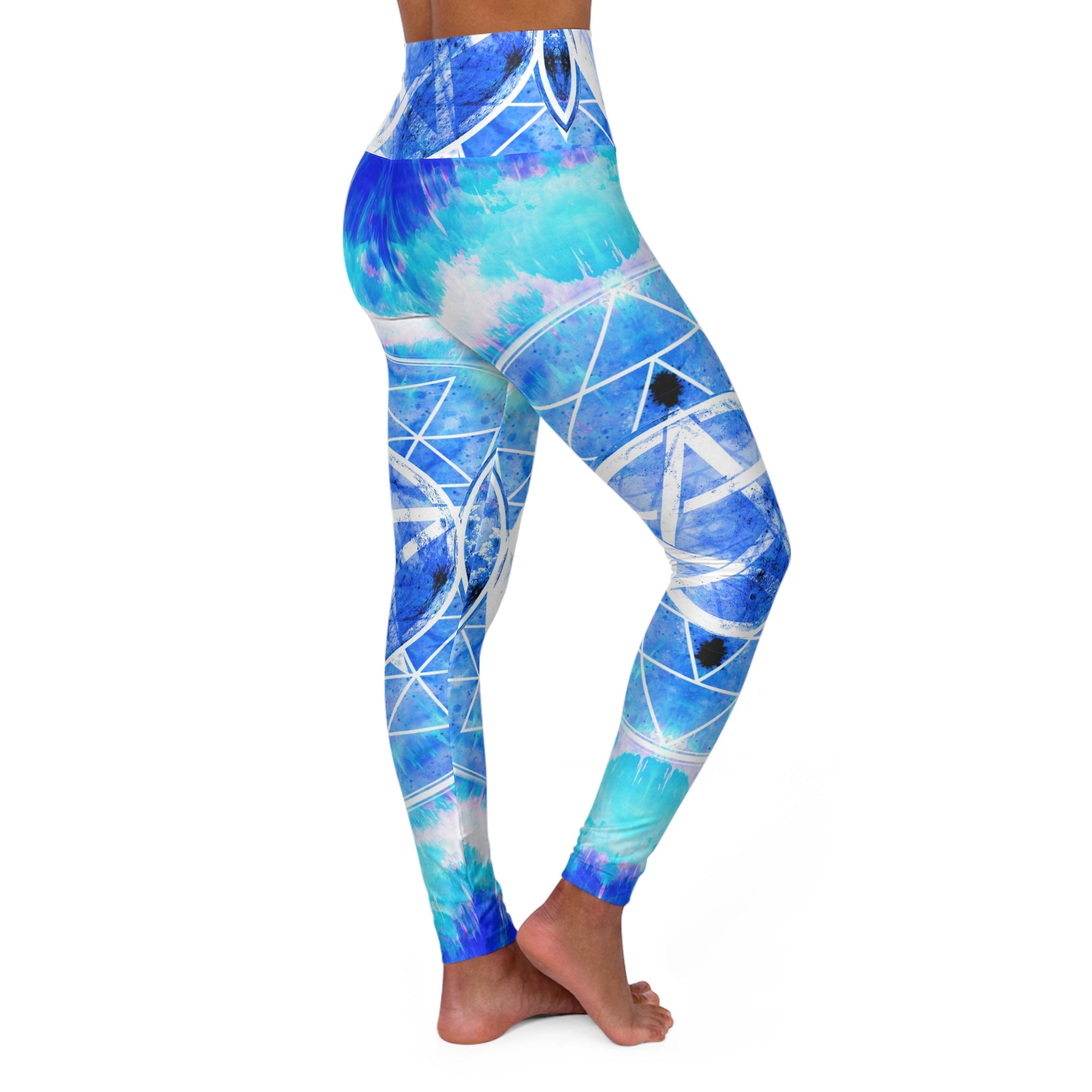 Amen Jin's Blue Sun Triple Goddess Meditations Yoga Leggings