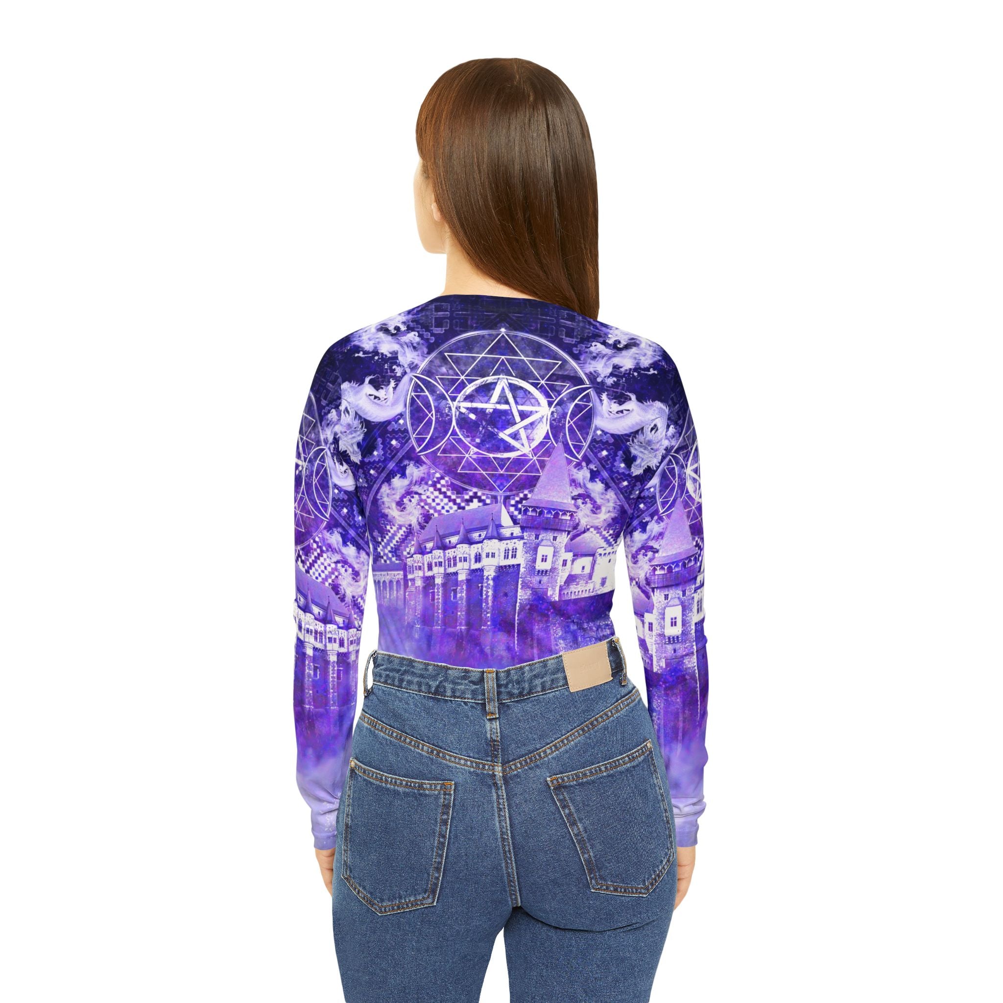 Katerina's Dragon's Eye Dracularian Meditations Women's Long Sleeve V-neck Shirt