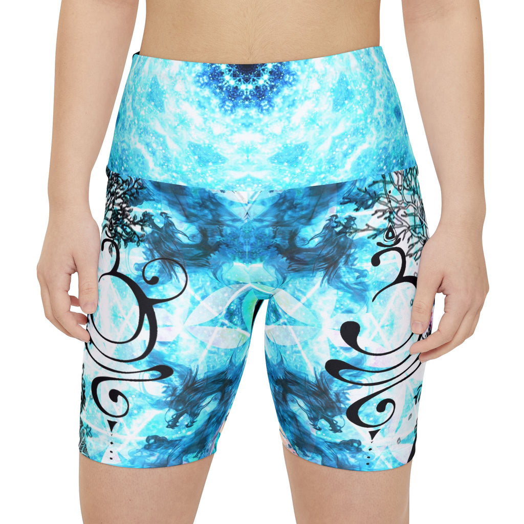 Amen Jin's all the White Horses Buddha Meditations W Workout Shorts