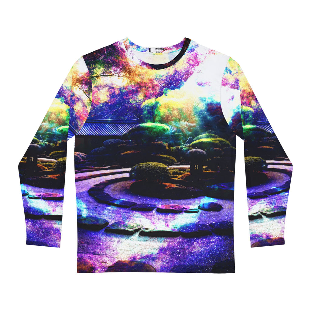 Spirited Marie Wide Awake Tranquil Garden Dreams Men's Long Sleeve Shirt