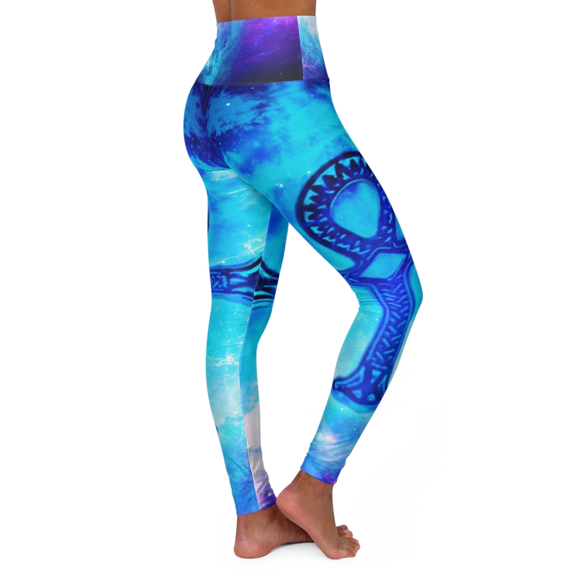 Creation's Heaven Ankh Dreams  High Waisted Yoga Leggings