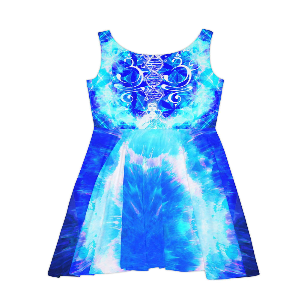 Amen Jin's Blue Sun Buddha Meditations Women's Skater Dress