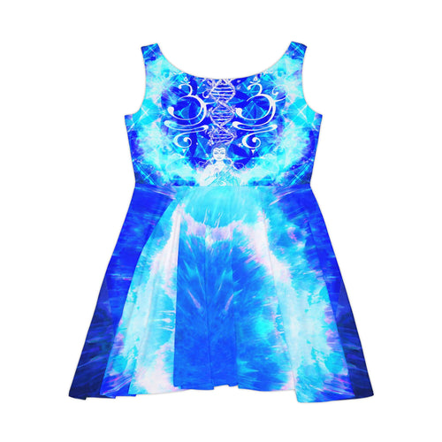 Amen Jin's Blue Sun Buddha Meditations Women's Skater Dress