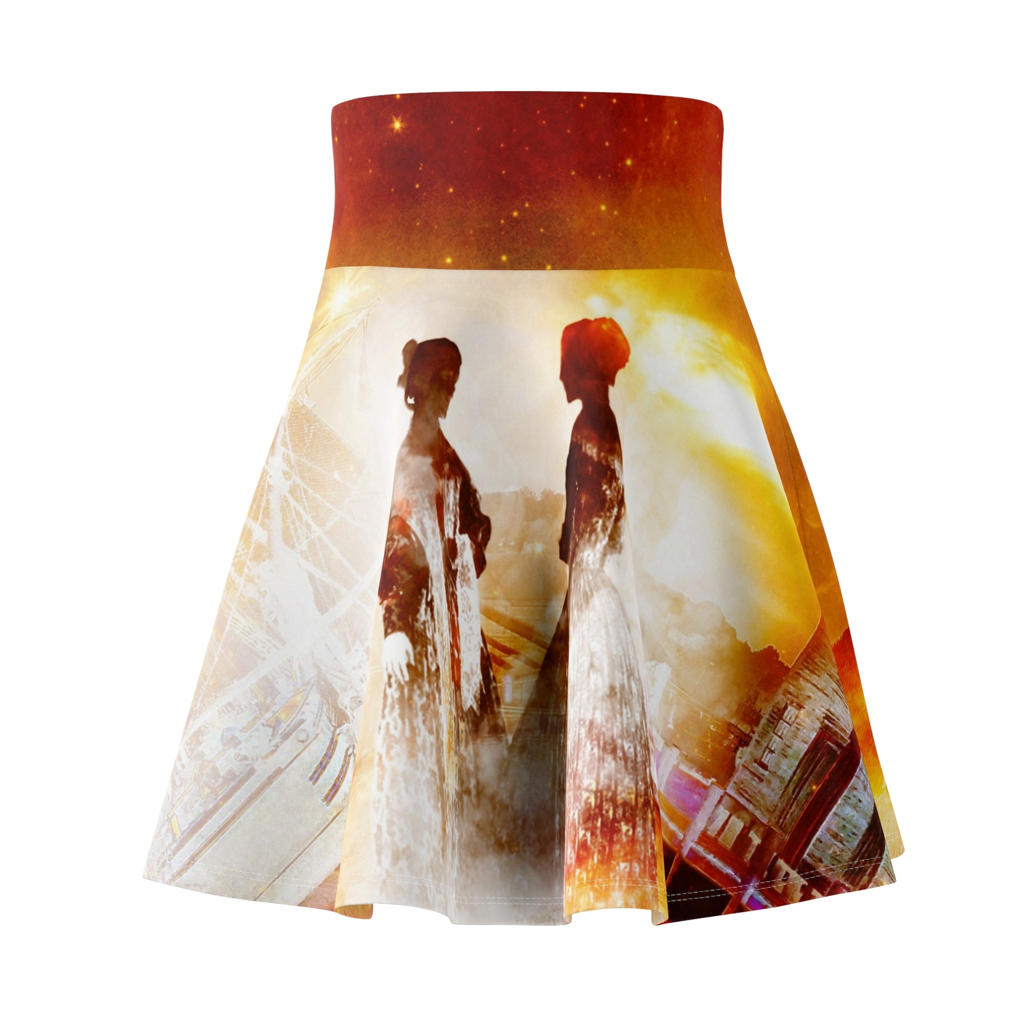 Samhain Eve Salem Harbor Dreams Women's Skater Skirt