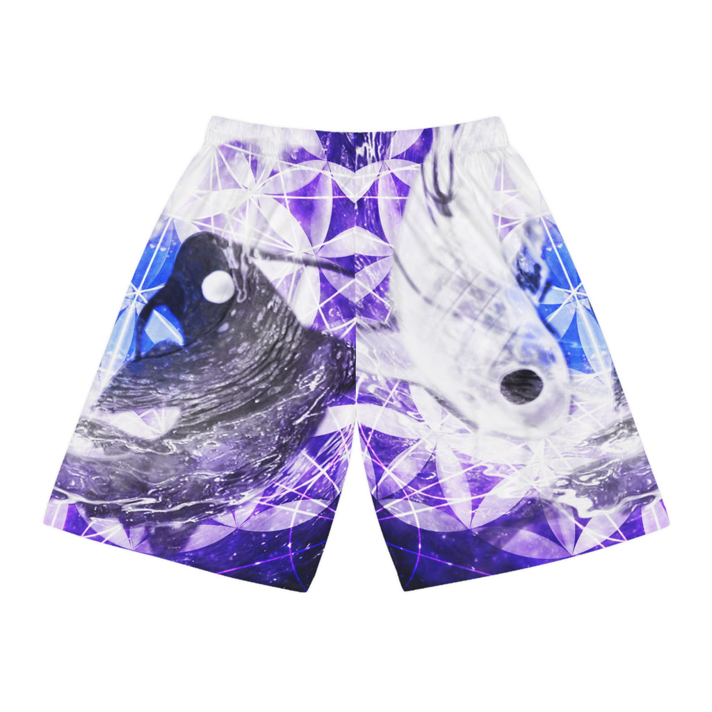 Katerina's We Will Go Home Koi Meditations Basketball Shorts