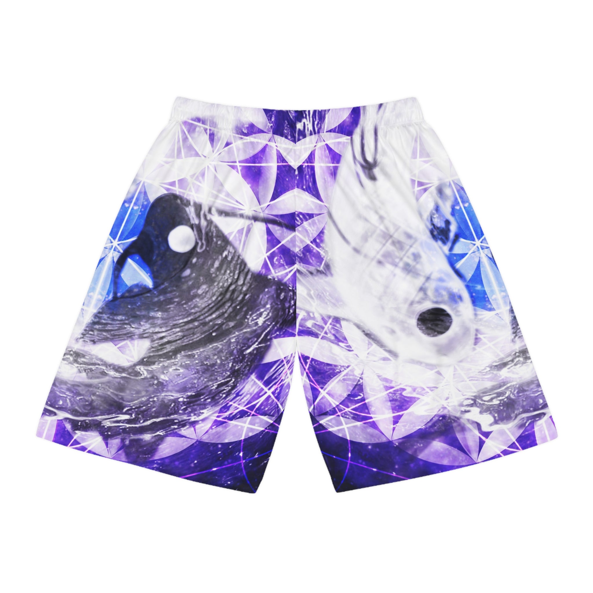 Katerina's We Will Go Home Koi Meditations Basketball Shorts