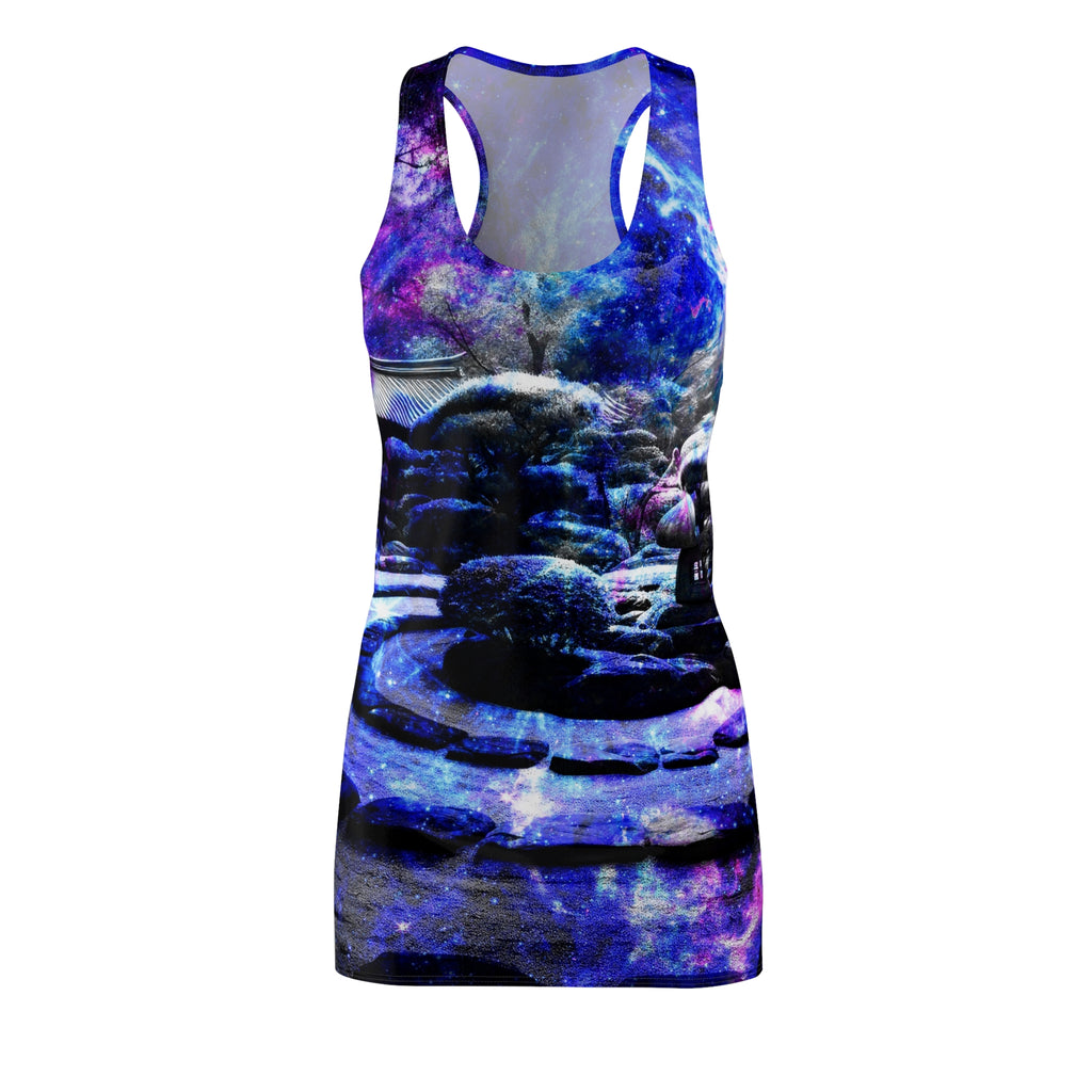Katerina's on My Way to Neverland Tranquil Garden Dreams Women's Racerback Dress