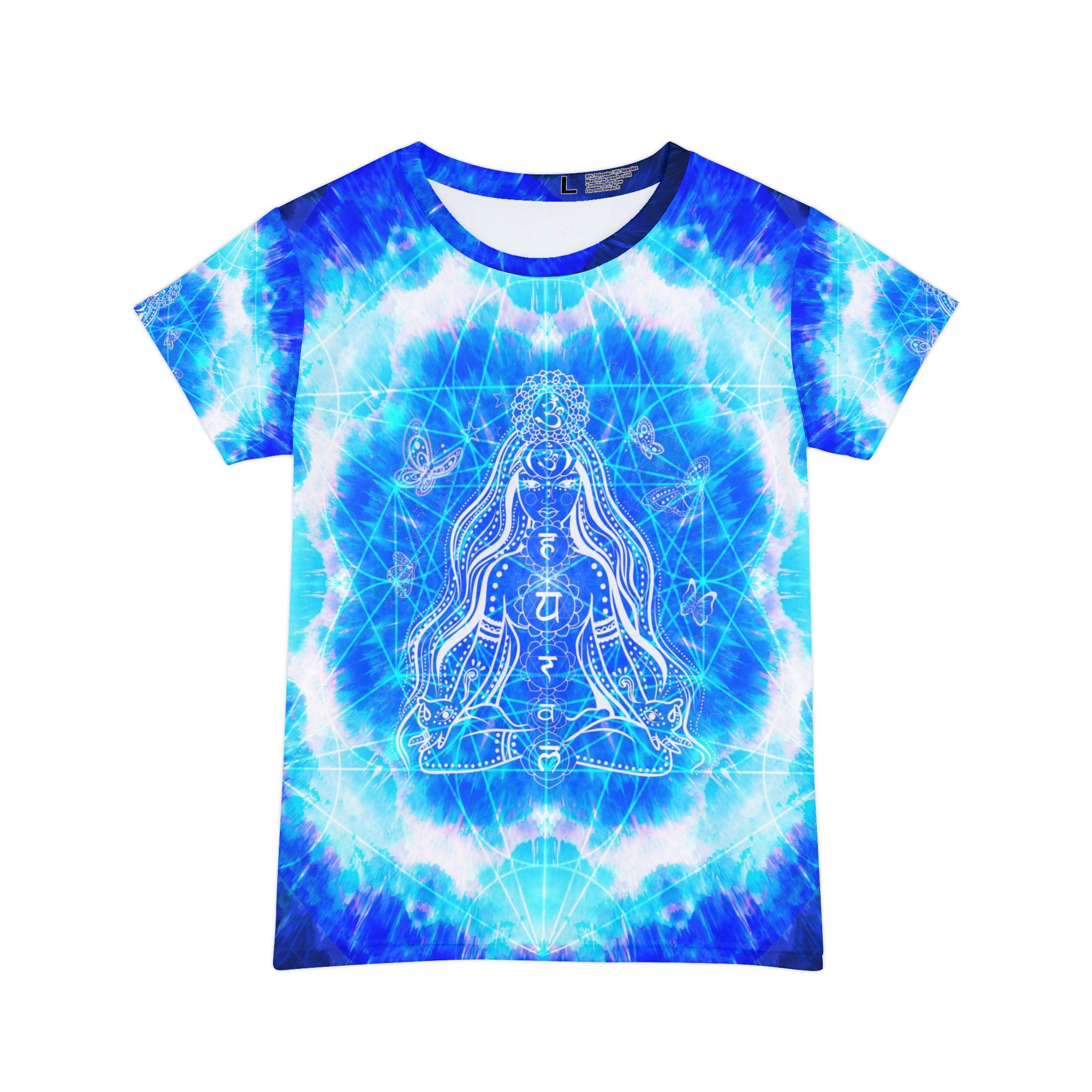 Amen Jin's Blue Sun Cosmic Meditations Women's Short Sleeve Shirt