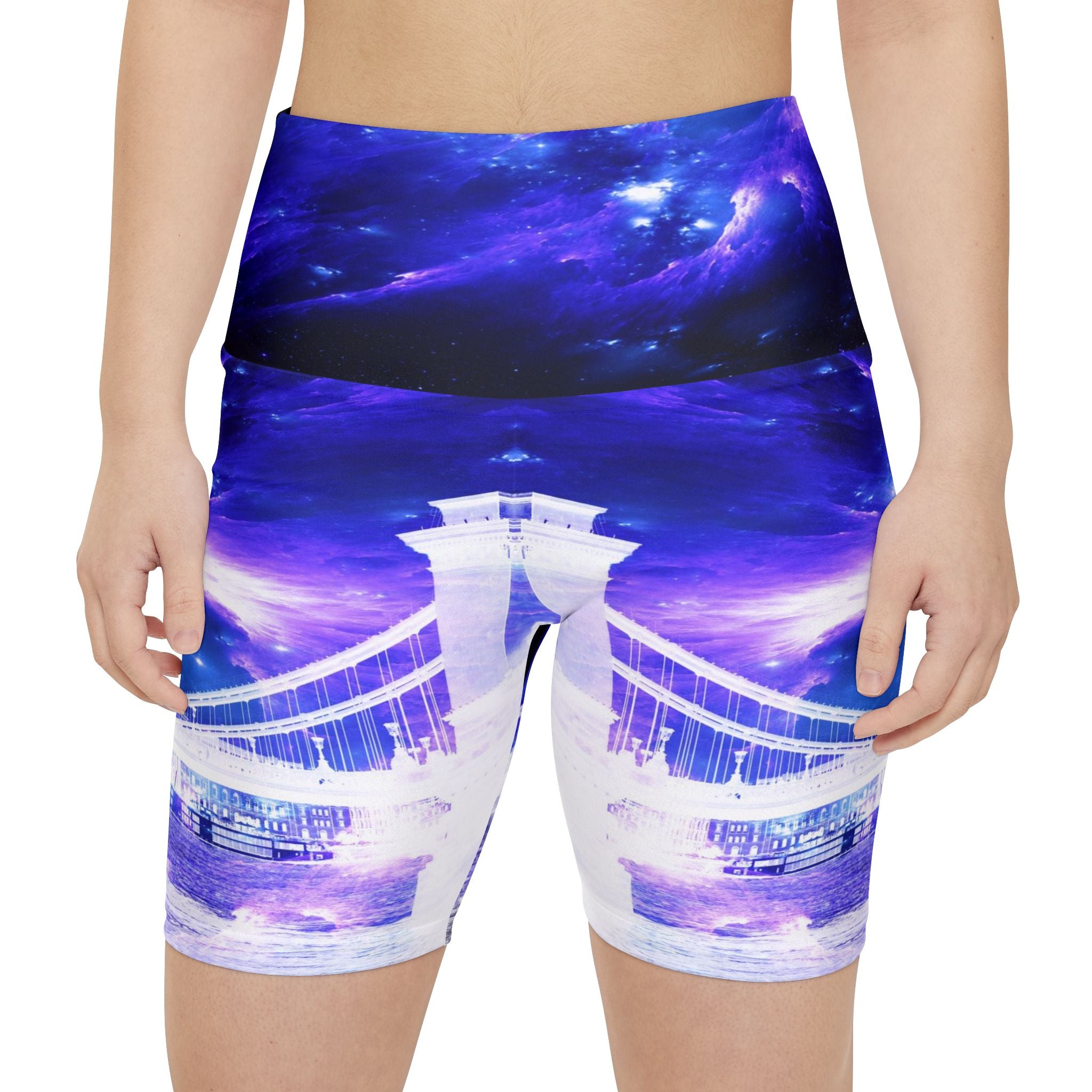 Amethyst Sapphire Budapest Dreams Women's Workout Shorts
