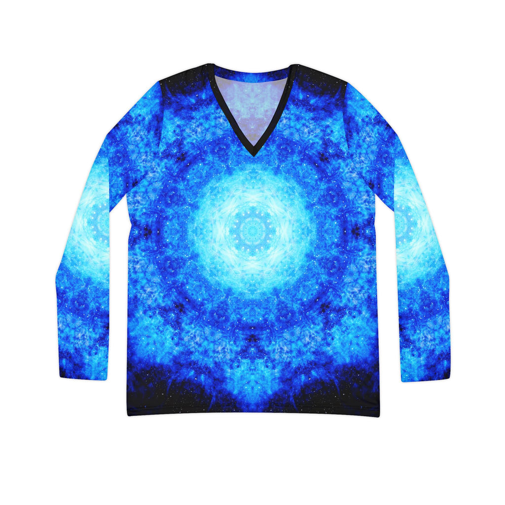 Lexi's Noel Nouvelet Desires Long Sleeve V-neck Shirt