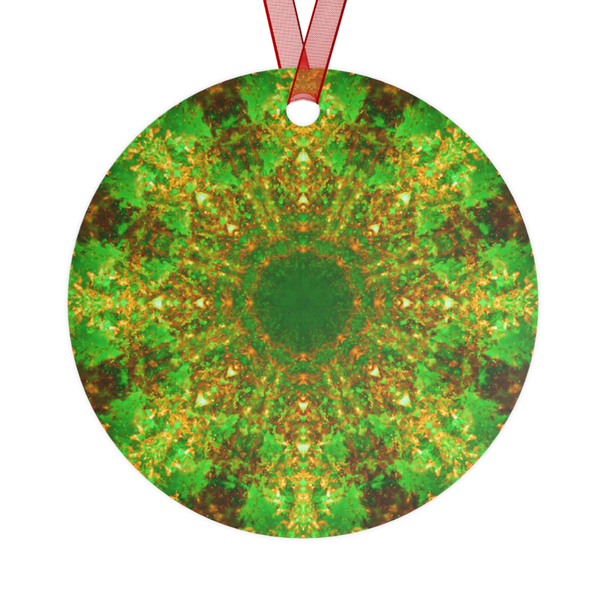 Katerina's Yule Lighted String Desires Metal Ornaments