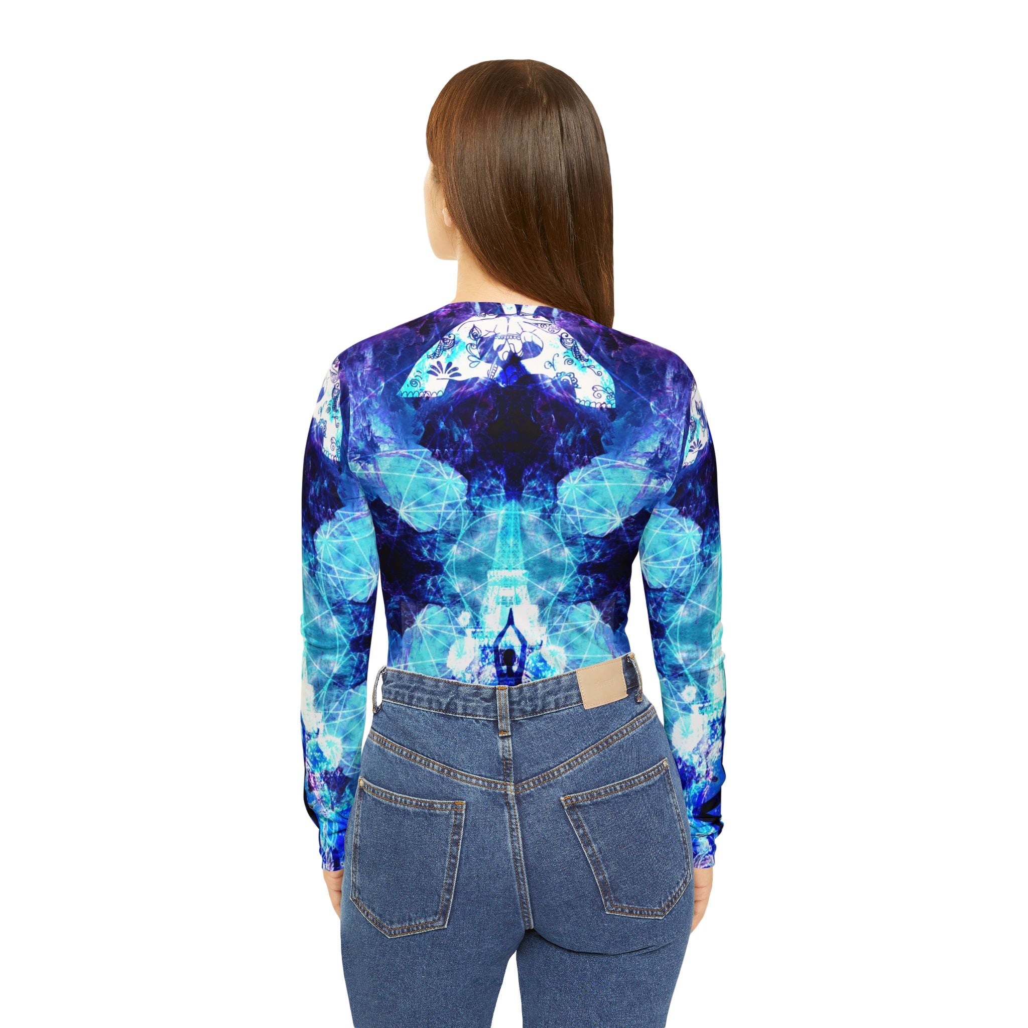 Amen Jin's Dragon's Gate Parisian Meditations Long Sleeve V-neck Shirt
