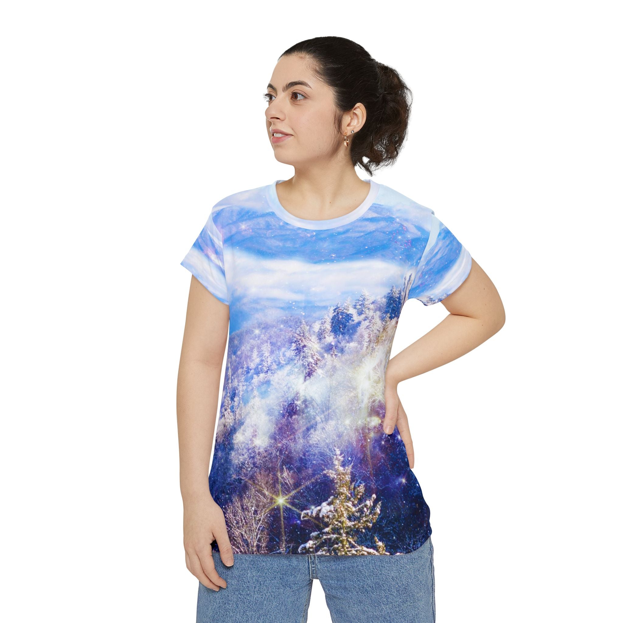 Lighted String Matanuska Dreams Women's Short Sleeve Shirt