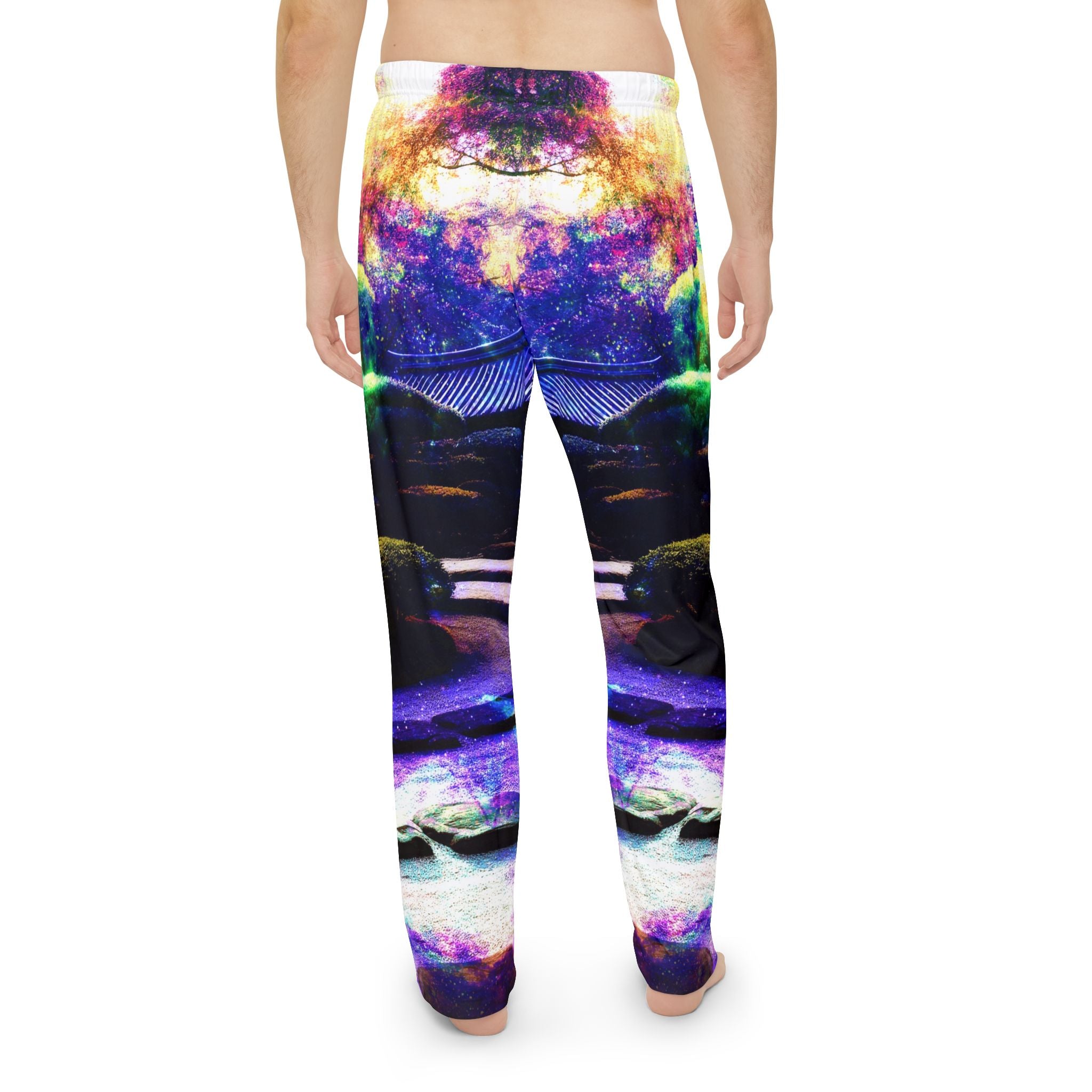 Spirited Marie Wide Awake Tranquil Garden Dreams Men's Pajama Pants