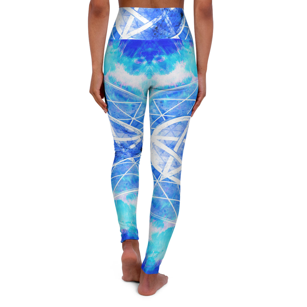 Amen Jin's Blue Sun Triple Goddess Meditations Yoga Leggings