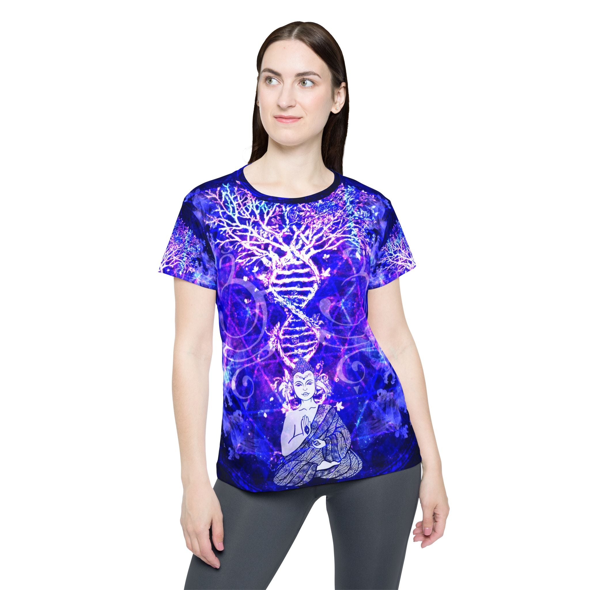 Katerina's Dragon's Eye Buddha Meditations Women's Sports Jersey