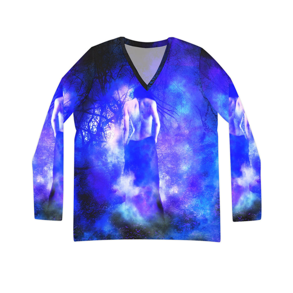 Katerina's Transylvanian Samhain Night Dreams Long Sleeve V-neck Shirt