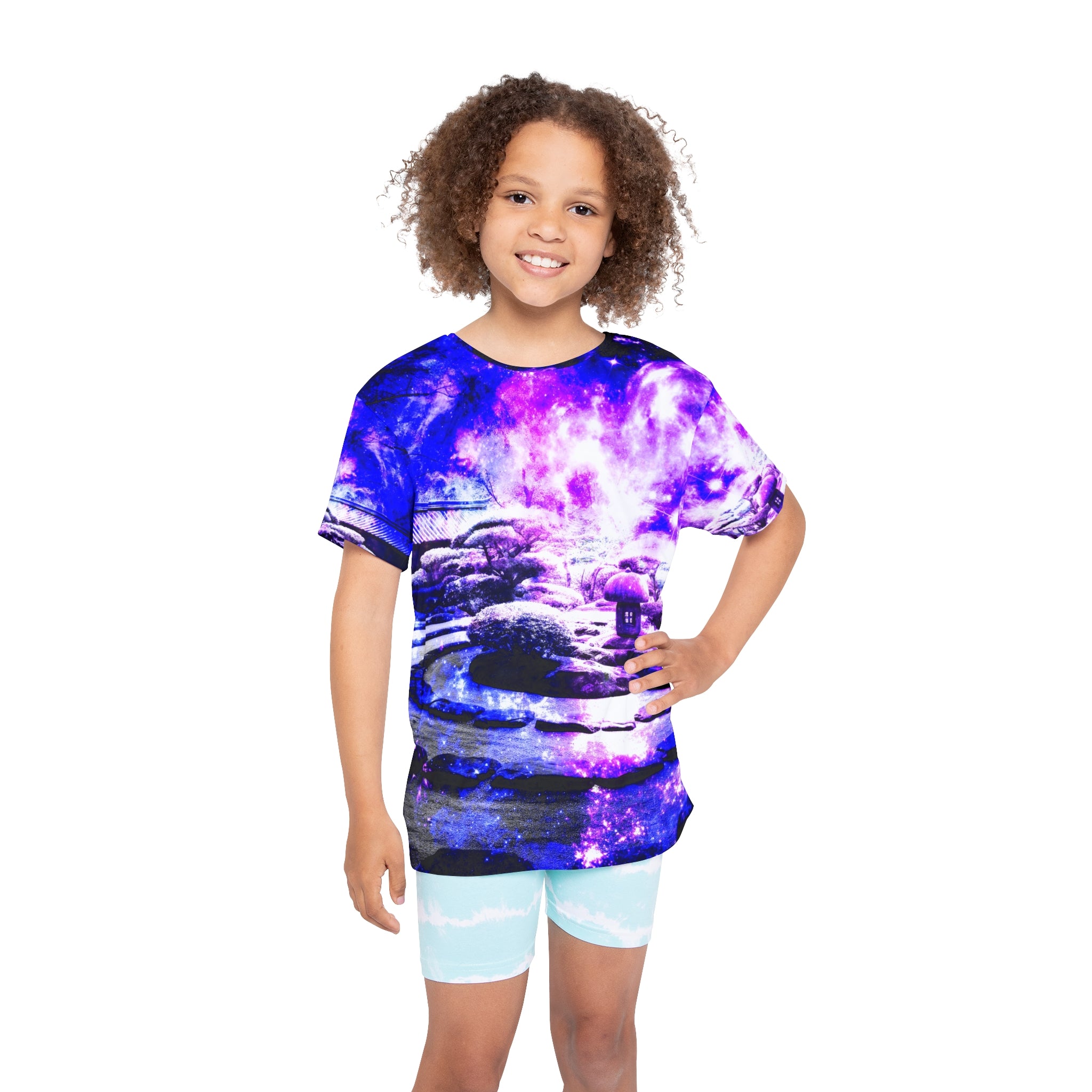 Amethyst Rose Tranquil Garden Dreams Kids Sports Jersey