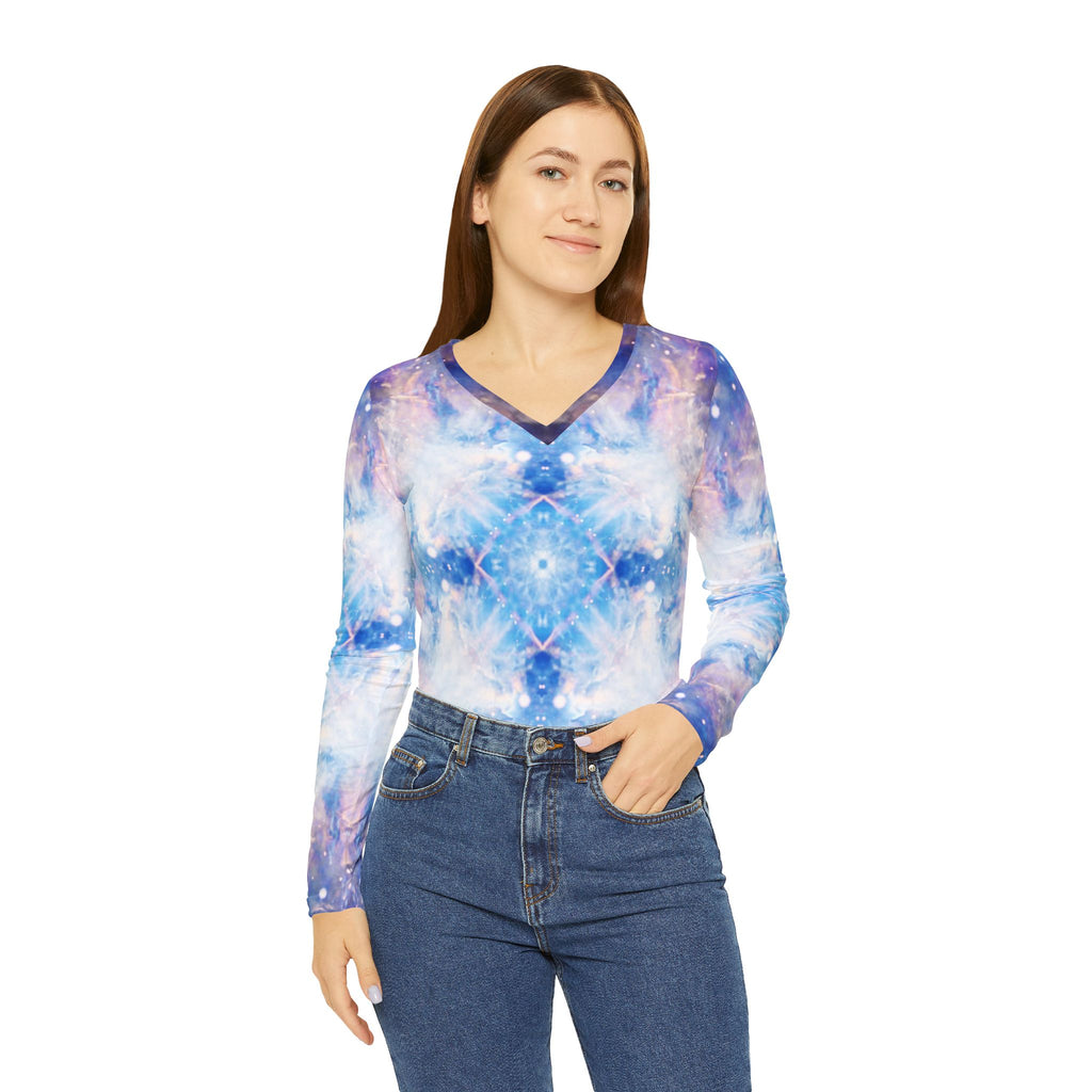Katerina's Winterborn Desires Women's Long Sleeve V-neck Shirt