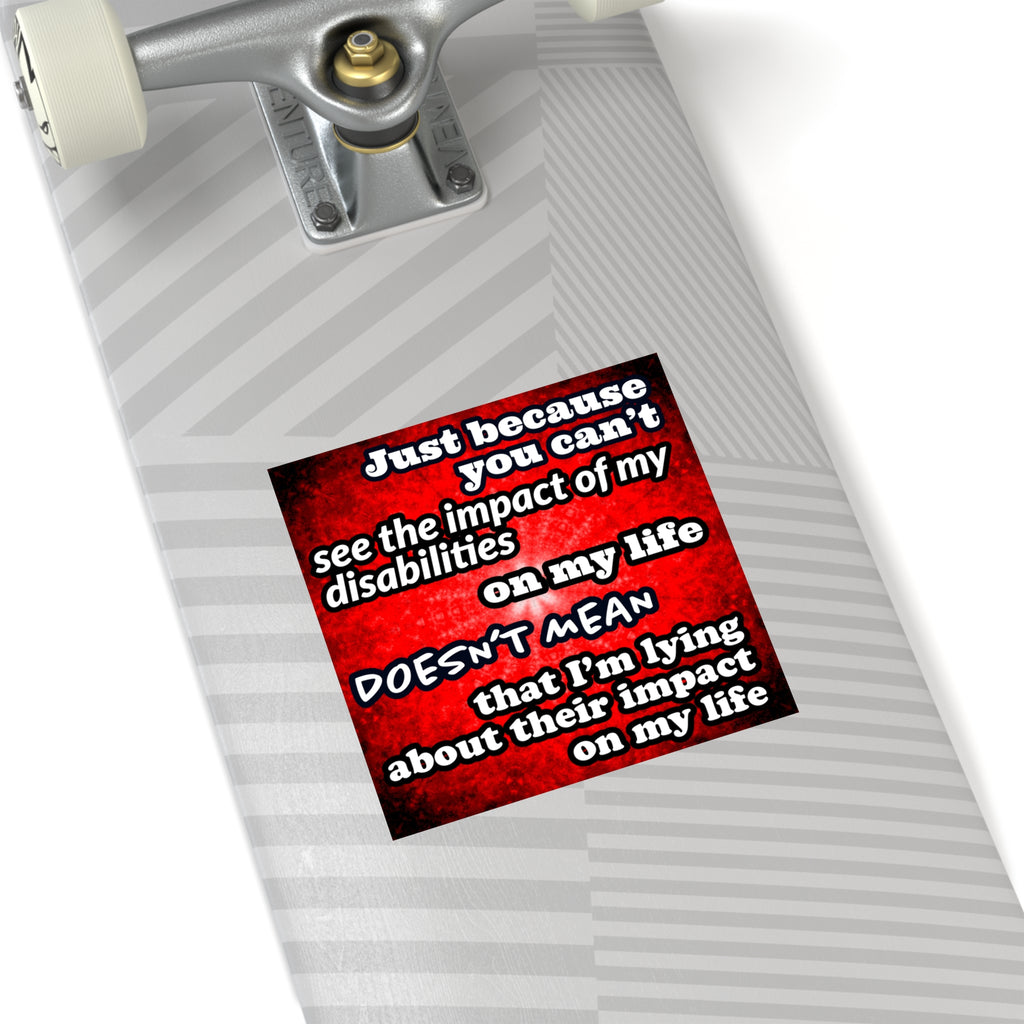 Katerina's Battle Symphony Desires 2024 "Just Because You Can't" Square Stickers, Indoor\Outdoor