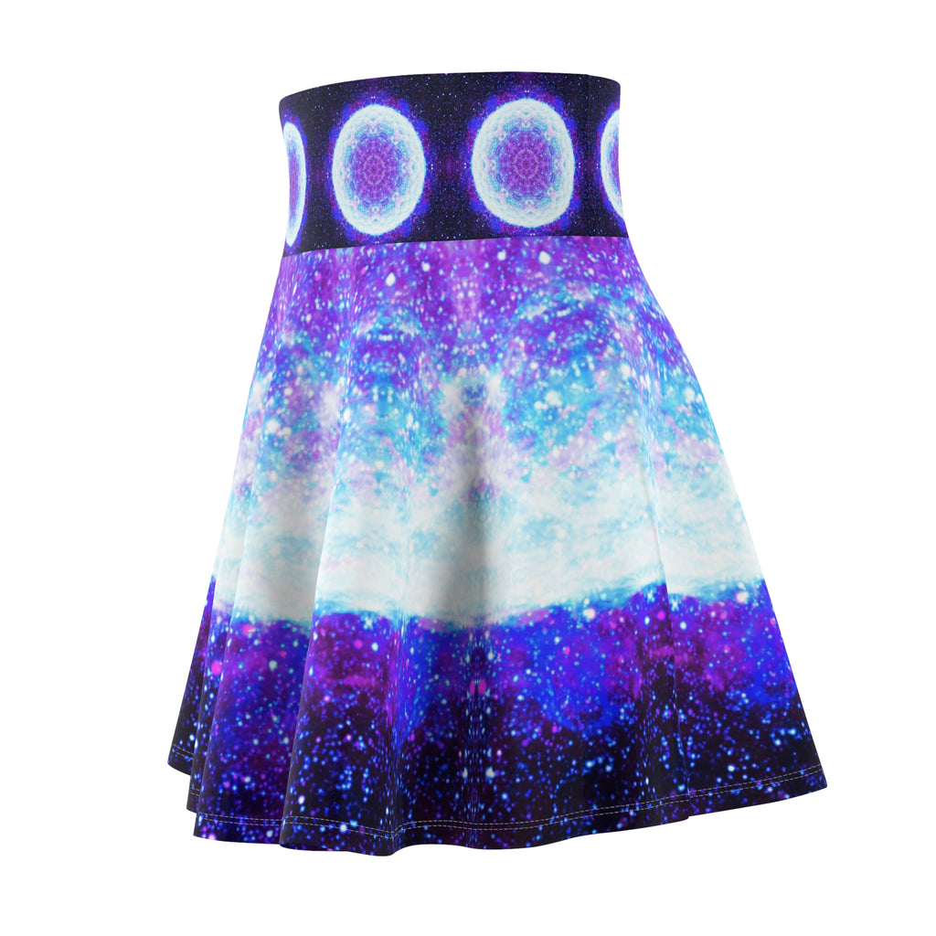 Amen Jin's as the Dark Against My Halo Desires Women's Skater Skirt