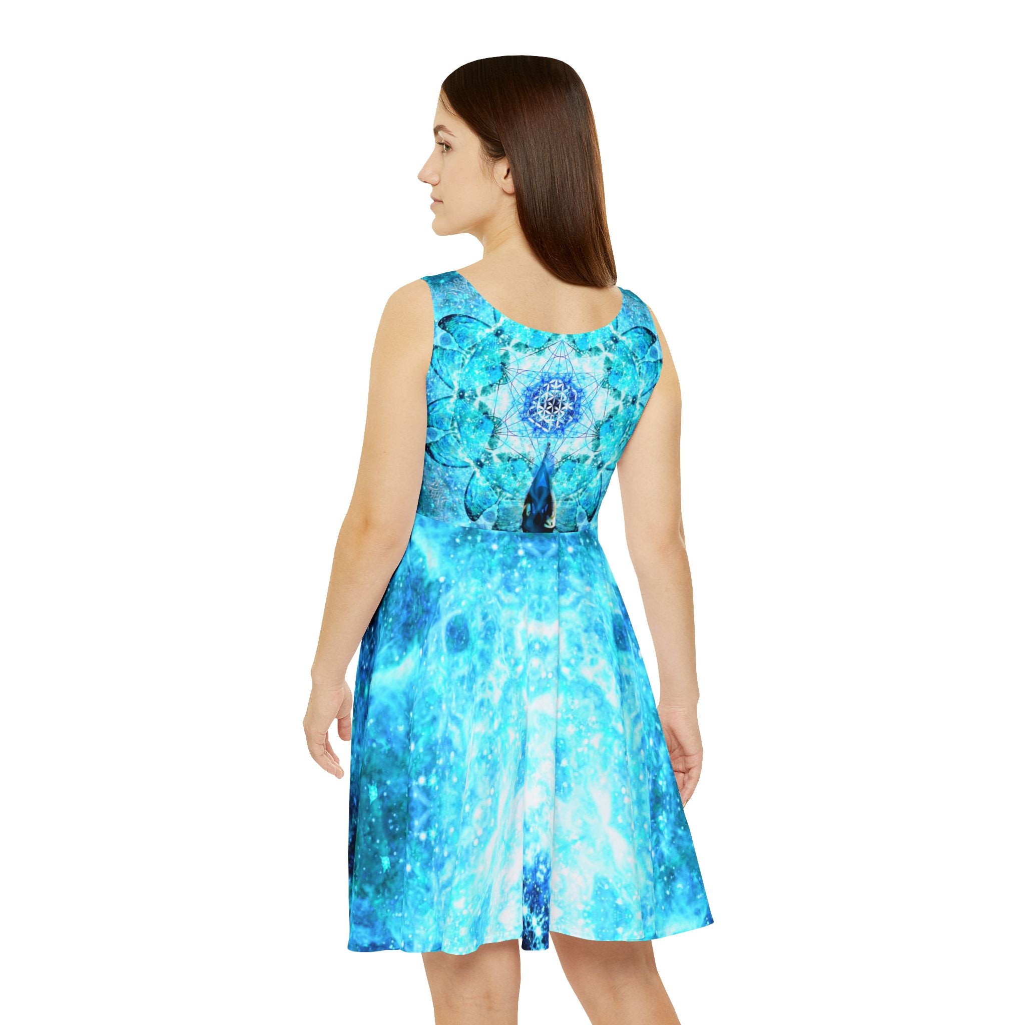 Amen Jin's all the White Horses Metamorphosis Meditations Women's Skater Dress