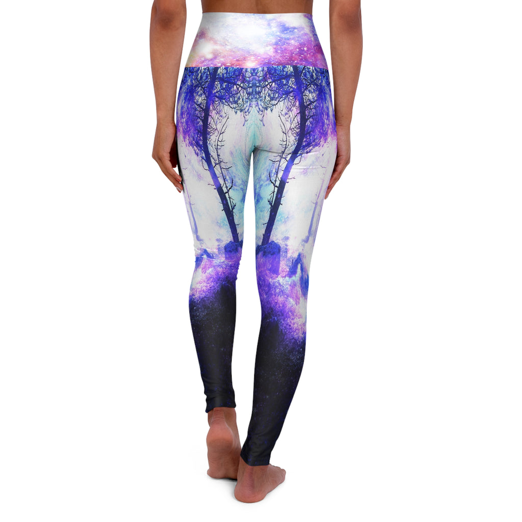 Rainbow Universe Mystic Night Dreams High Waisted Yoga Leggings