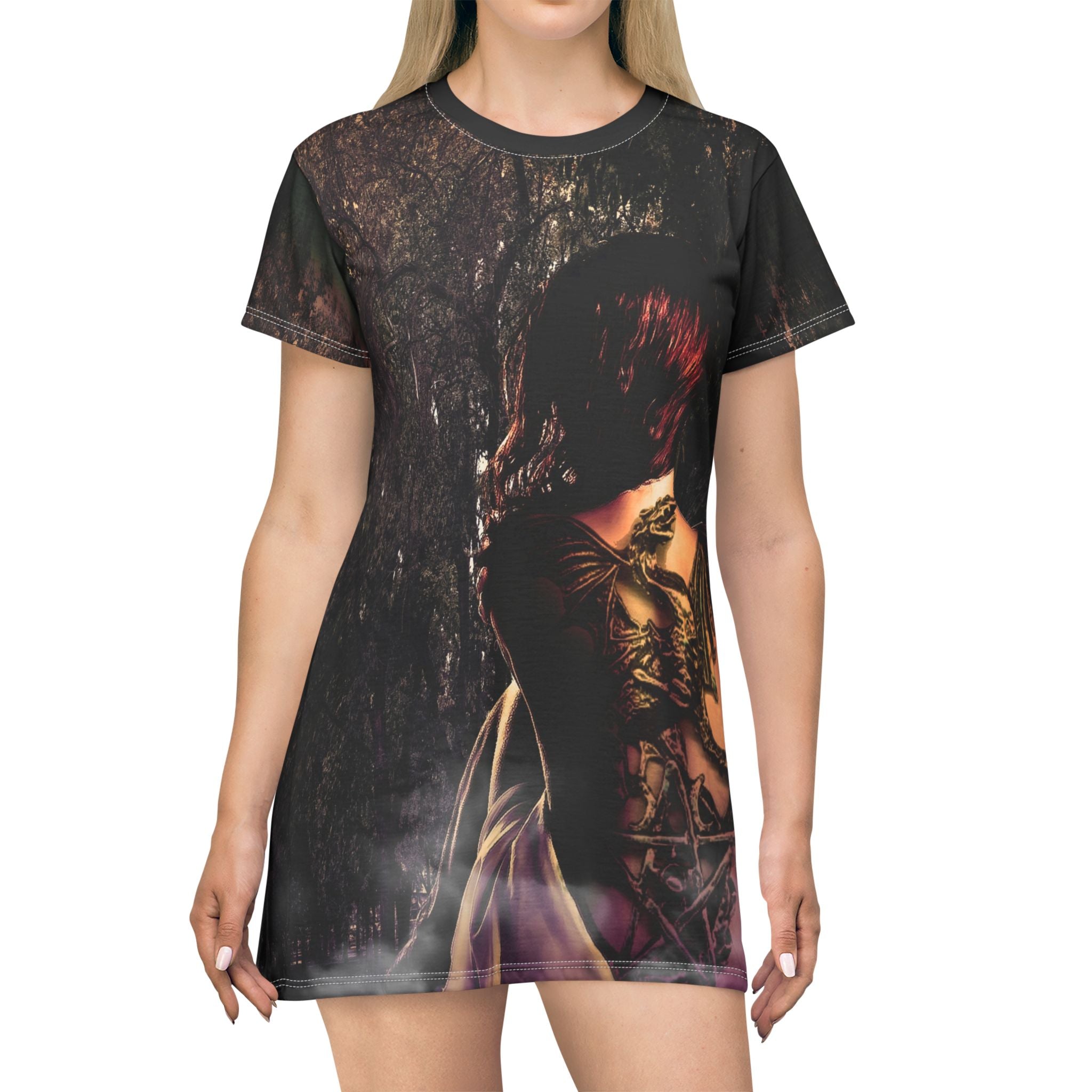 Samhain Magical Night Dreams T-Shirt Dress
