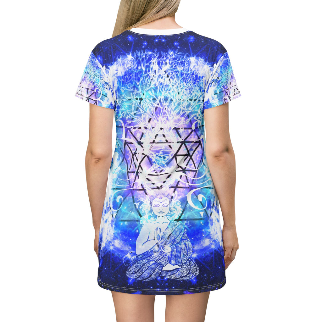 Amen Jin's Katerina's Eros and Psyche Buddha Meditations T-Shirt Dress