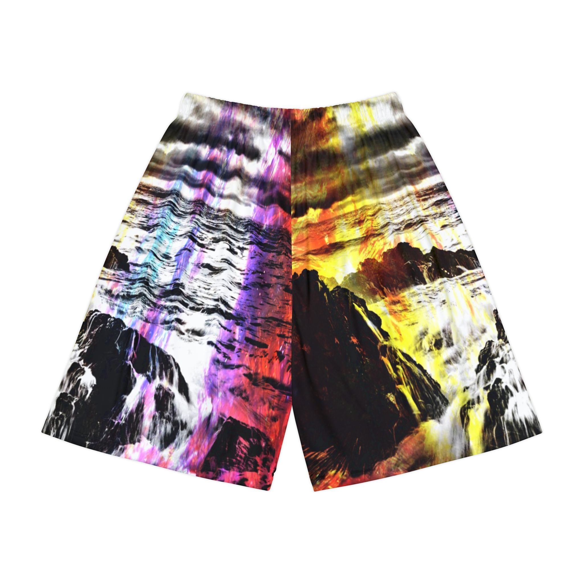 Rise Again Cosmic Falls Dreams Men’s Sports Shorts