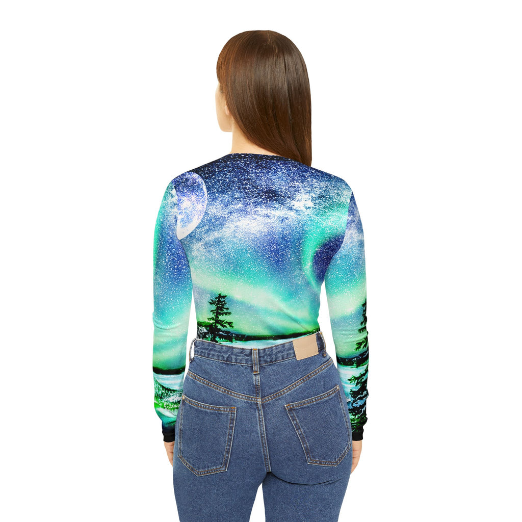 Katerina's Noel Yule Night Dreams Long Sleeve V-neck Shirt