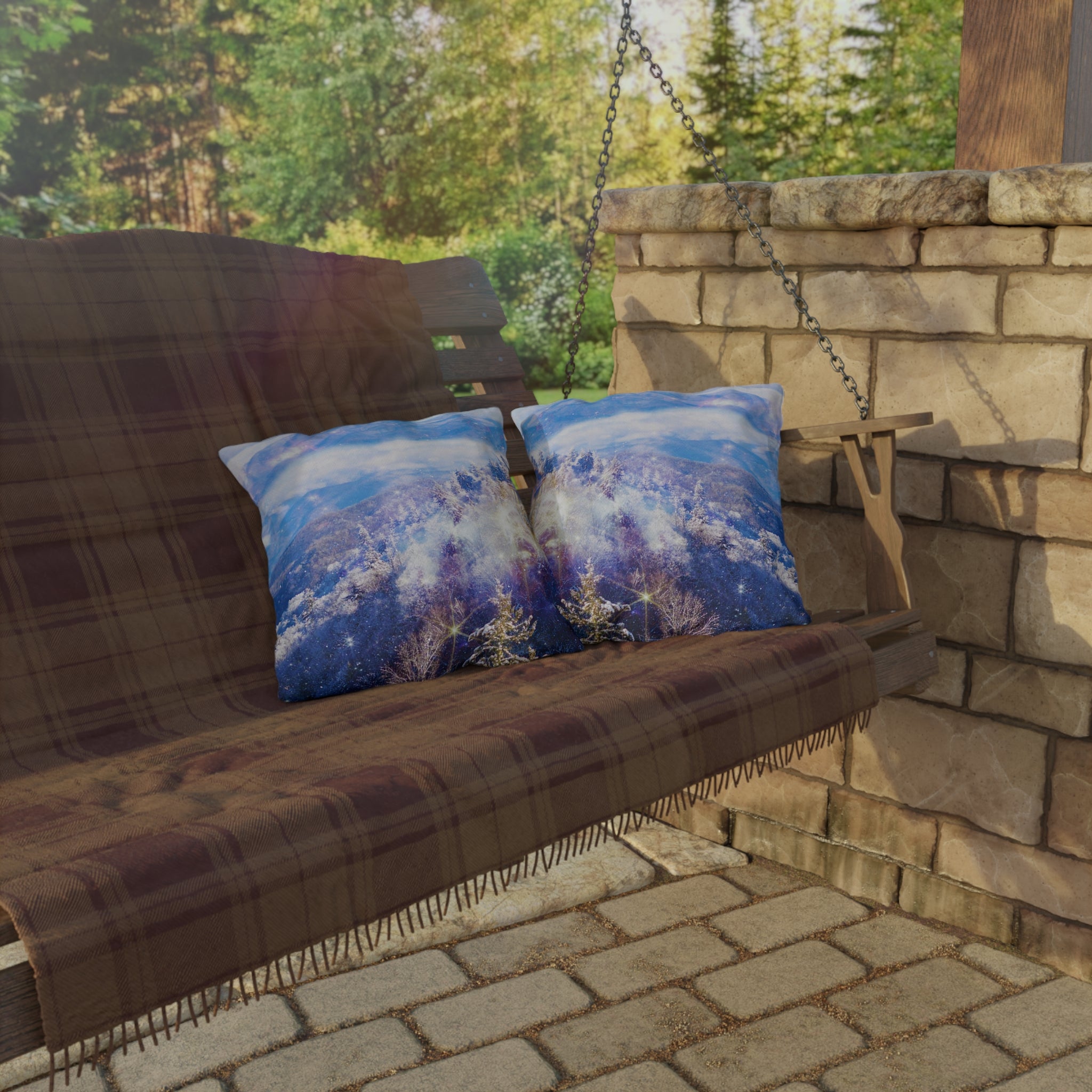 Katerina's Light a Way Smoky Mountain Dreams Outdoor Pillows