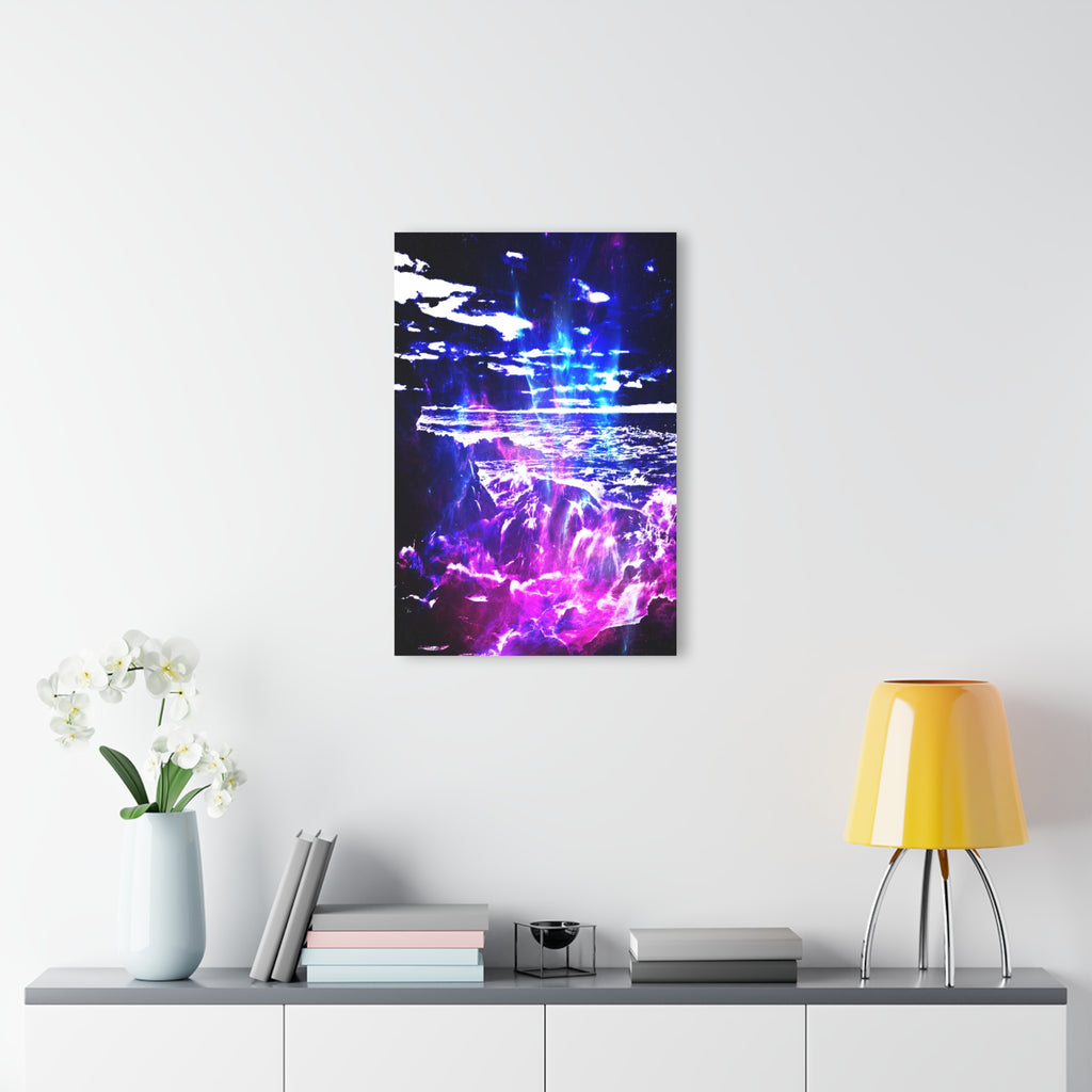 Amethyst Cosmic Falls Dreams Acrylic Prints (French Cleat Hanging)