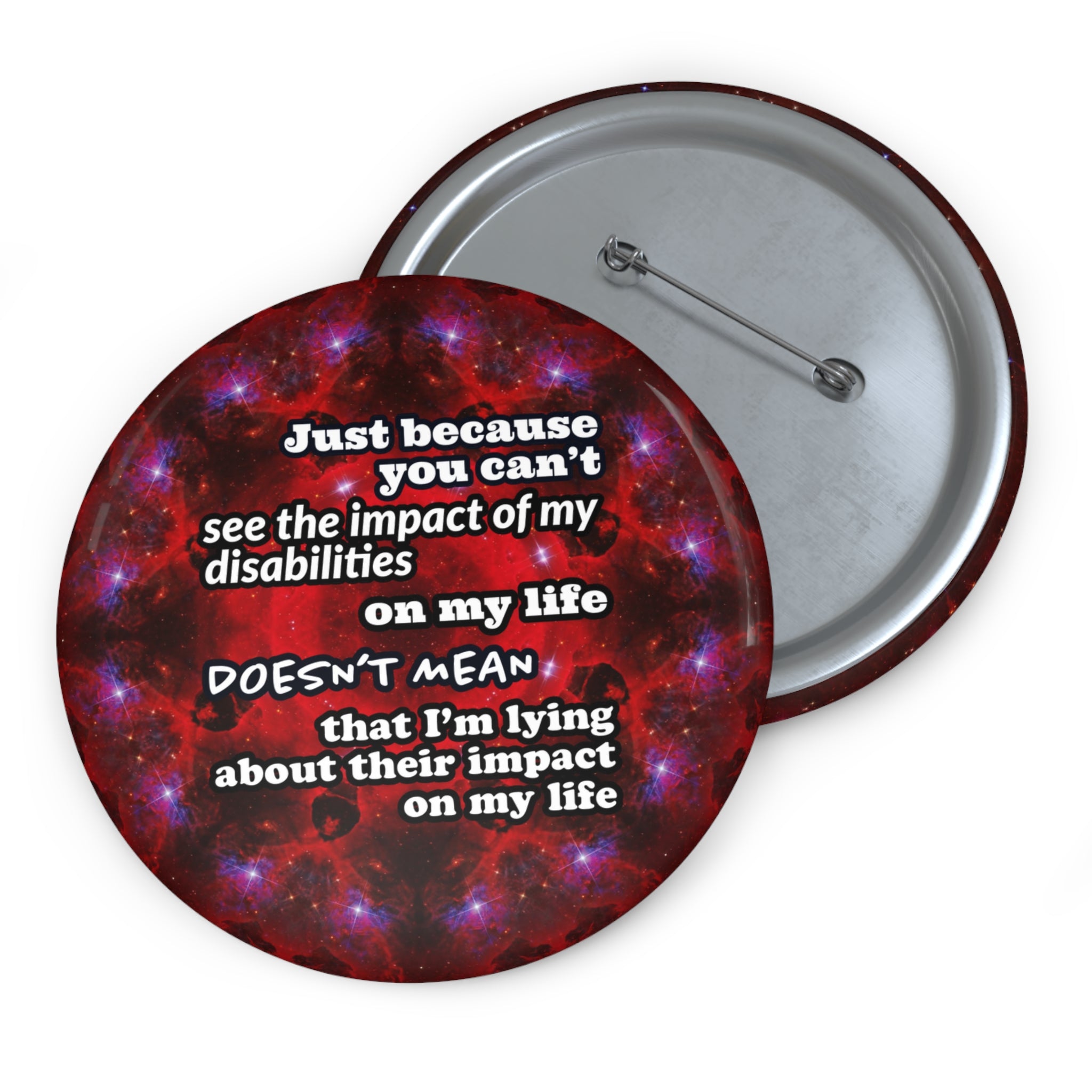 Katerina's Battle Symphony Desires "Just Because You Can't" Pin Buttons