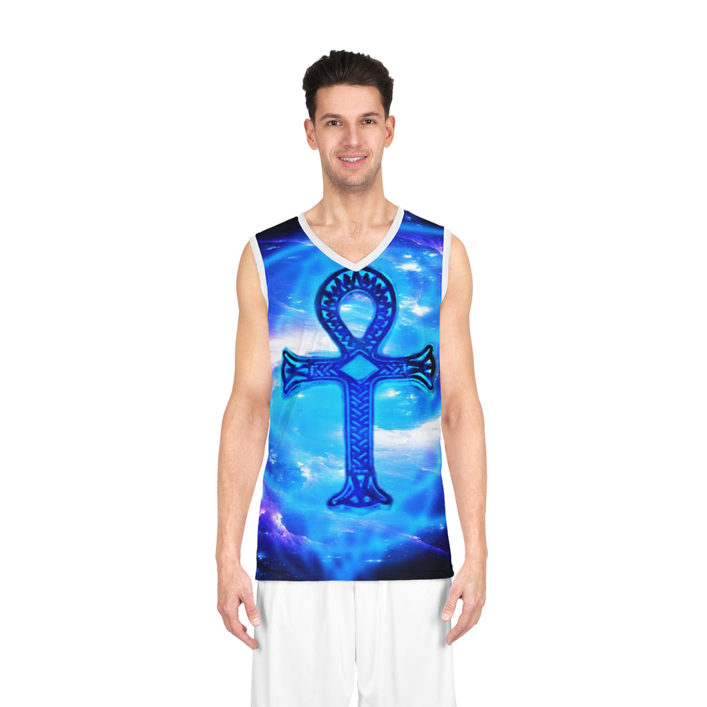 Amethyst Sapphire Ankh Dreams Basketball Jersey
