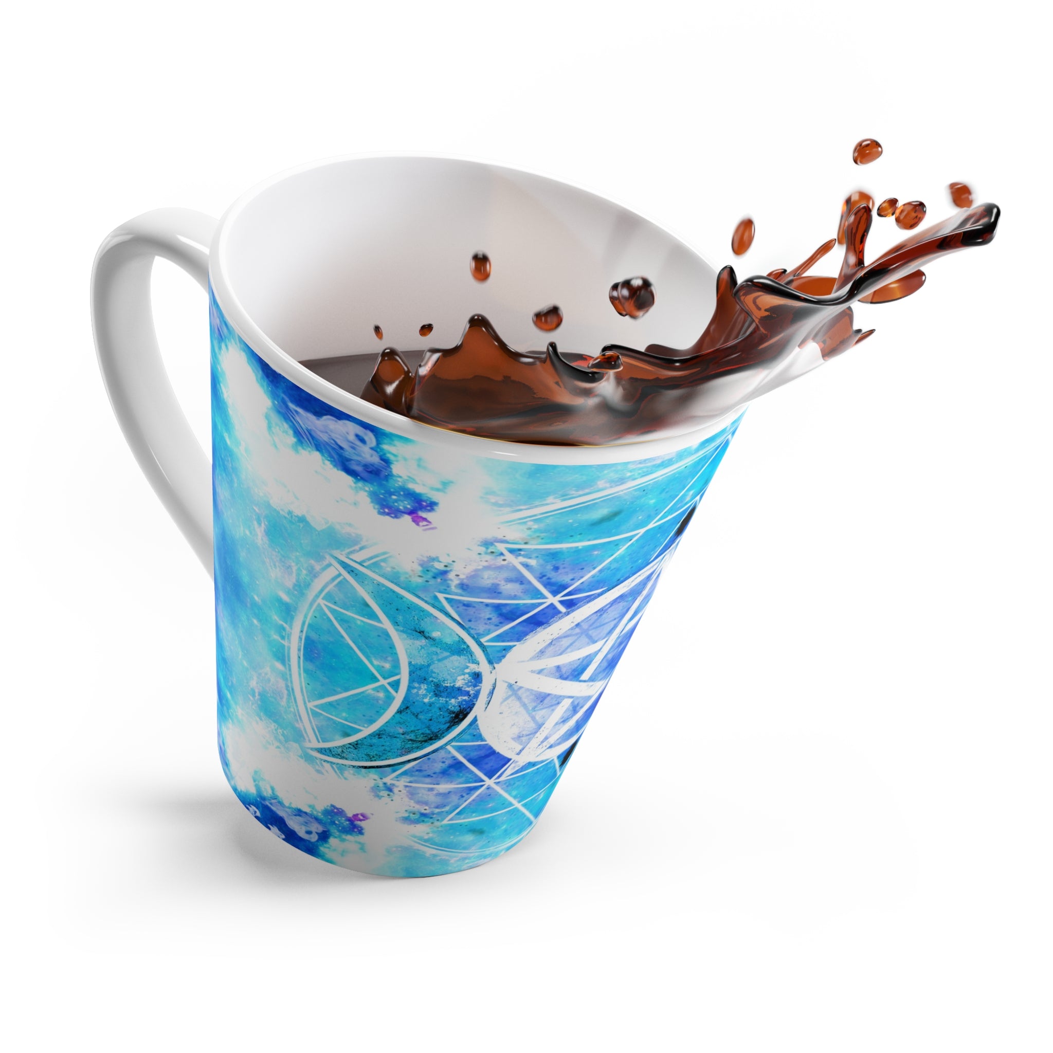 Amen Jin's Mandala of Dragon Fire Triple Goddess Meditations Latte Mug