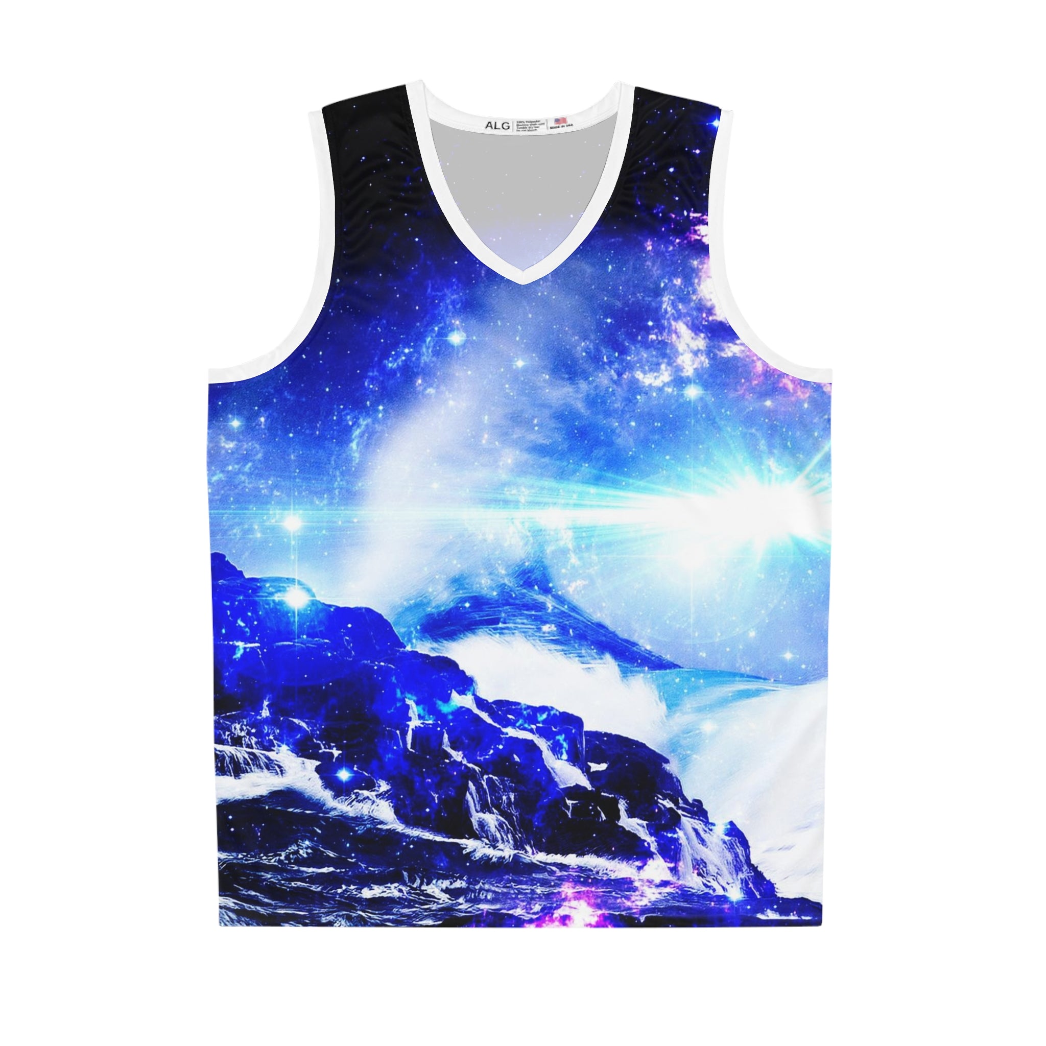 Iridescent Serenity Bay Dreams Basketball Jersey