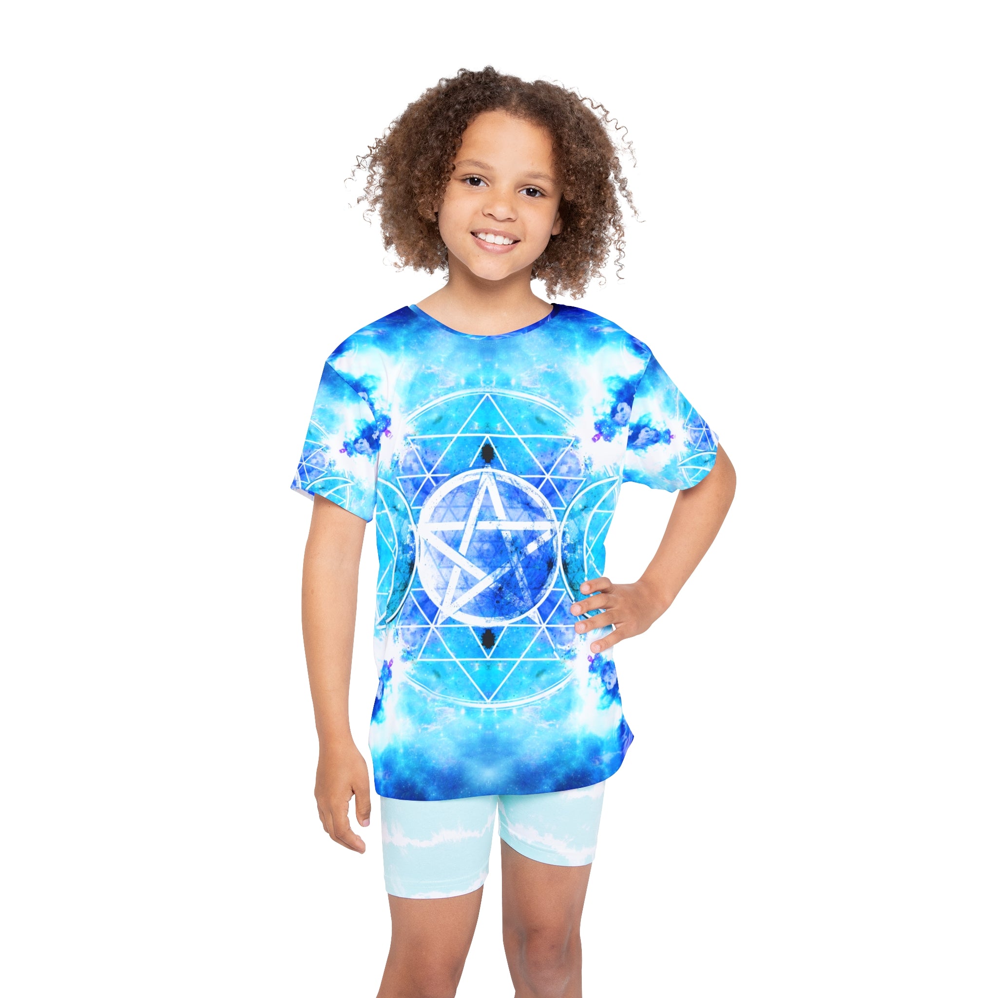 Amen Jin's Mandala of Dragon Fire Triple Goddess Meditations Kids Sports Jersey