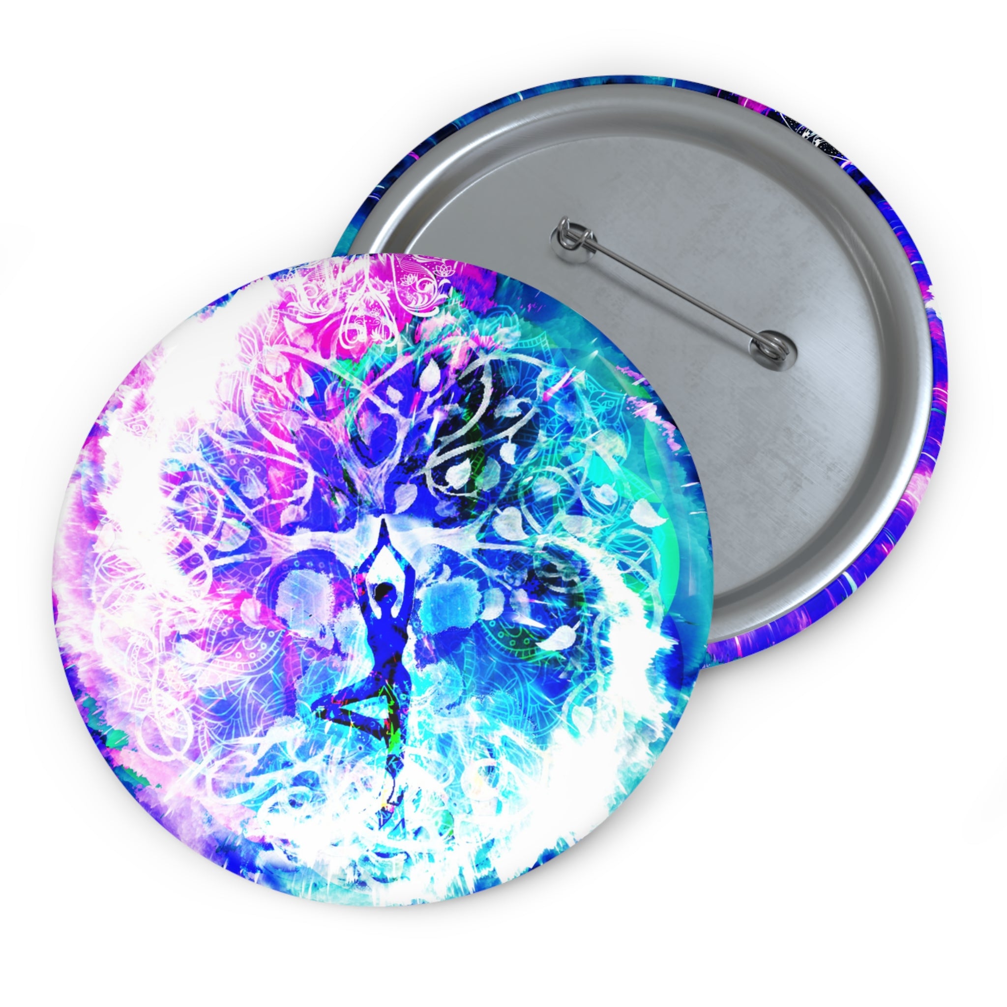 Creation's Namaste Meditations Pin Buttons