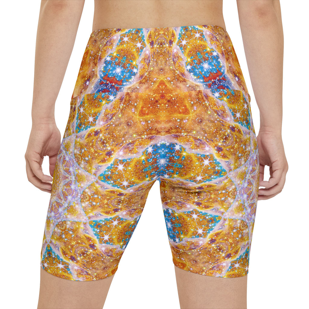 Spirited Marie all the White Horses Desires Women's Workout Shorts
