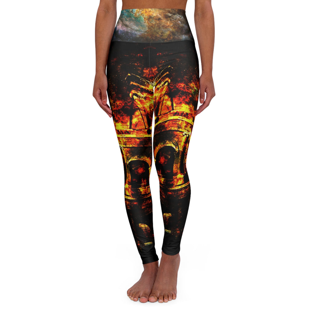 Breathe Again Dreams of Roman Patterns Past High Waisted Yoga Leggings