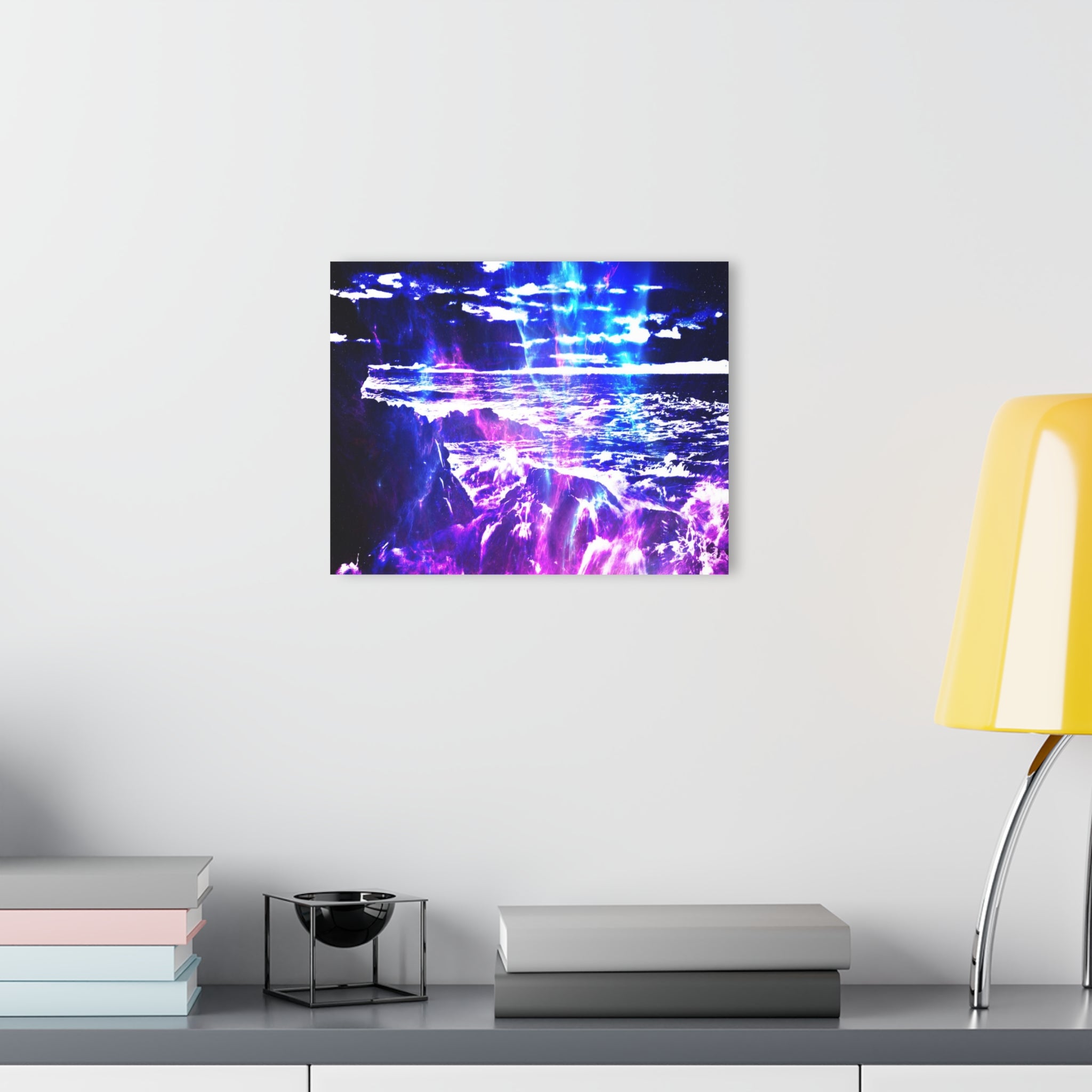 Amethyst Cosmic Falls Dreams Acrylic Prints (French Cleat Hanging)