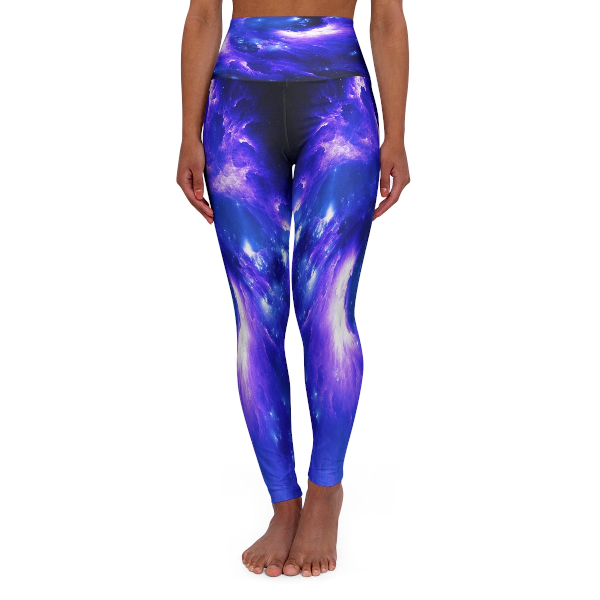 Amethyst Sapphire Dreams High Waisted Yoga Leggings