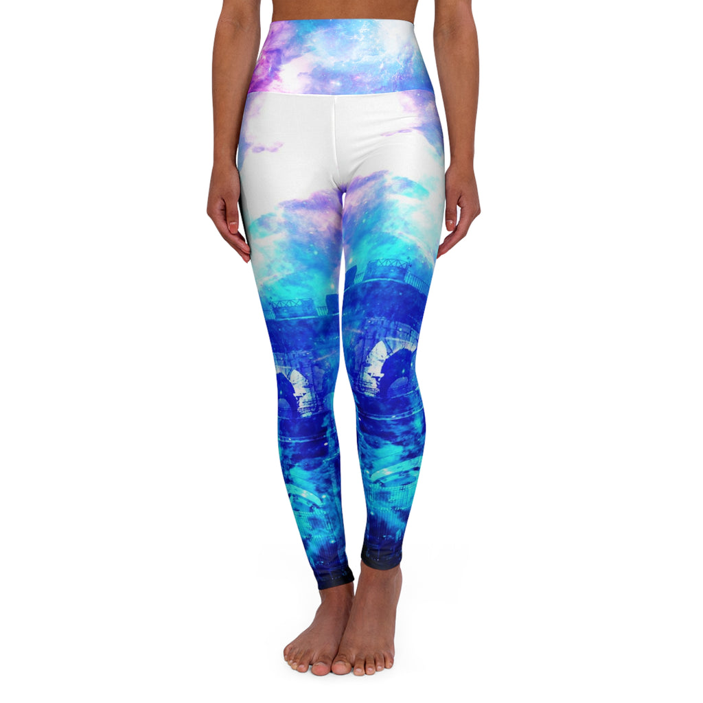 Creation's Heaven Dreams of Roman Patterns Past High Waisted Yoga Leggings