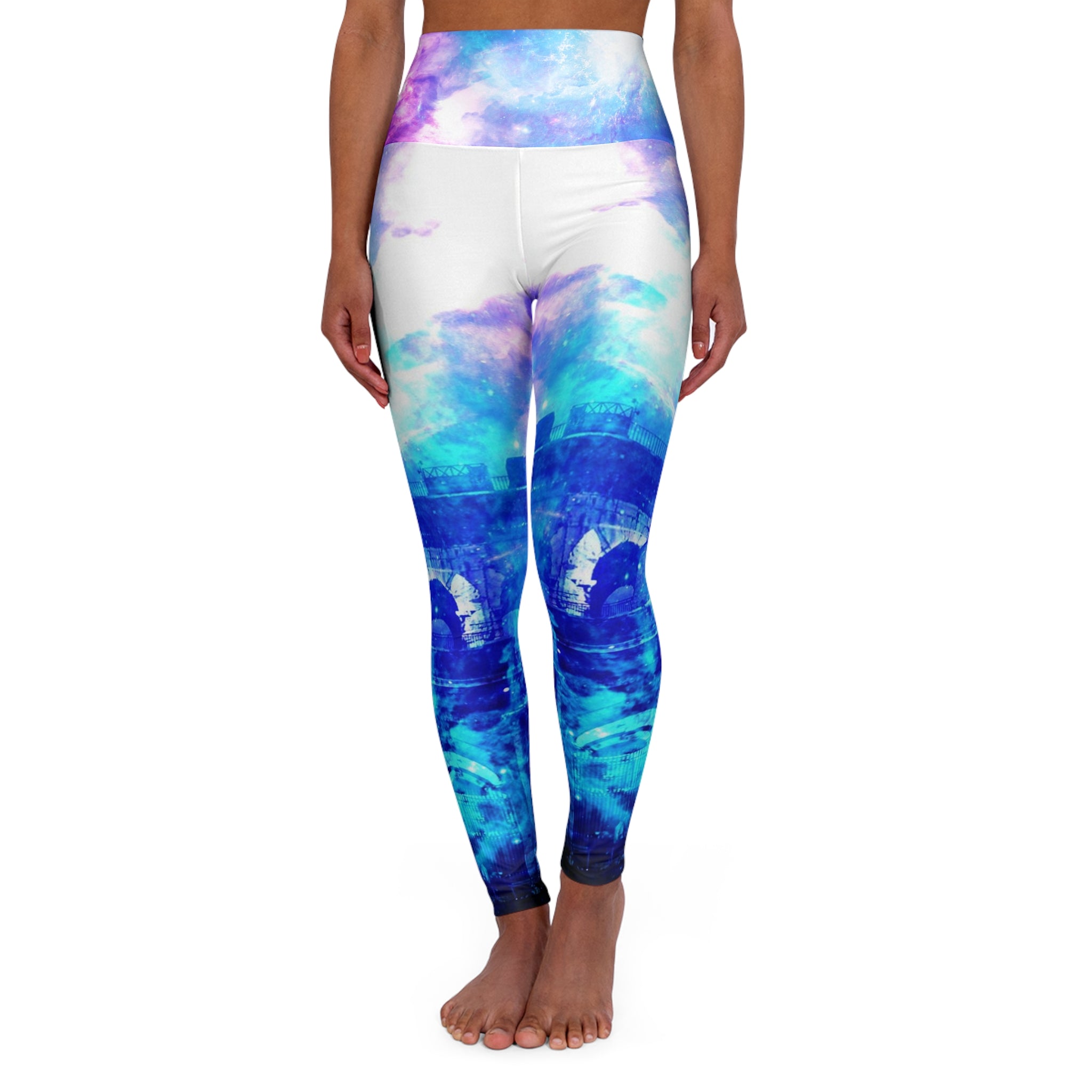 Creation's Heaven Dreams of Roman Patterns Past High Waisted Yoga Leggings