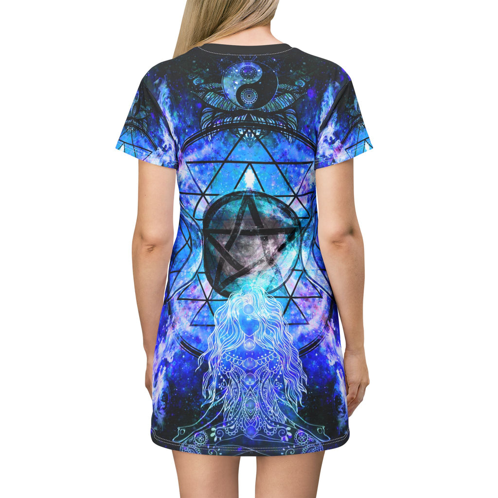 Amen Jin's Memories of Yesterday Magical Awakening Meditations T-Shirt Dress