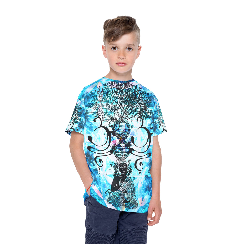 Amen Jin's All the White Horses Buddha Meditations Kids Sports Jersey