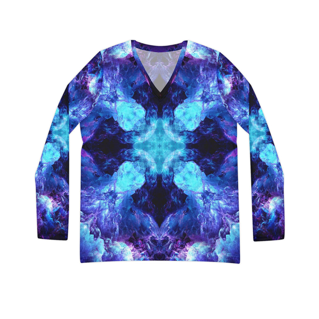 Amen Jin's Dragon's Gate Desires Long Sleeve V-neck Shirt