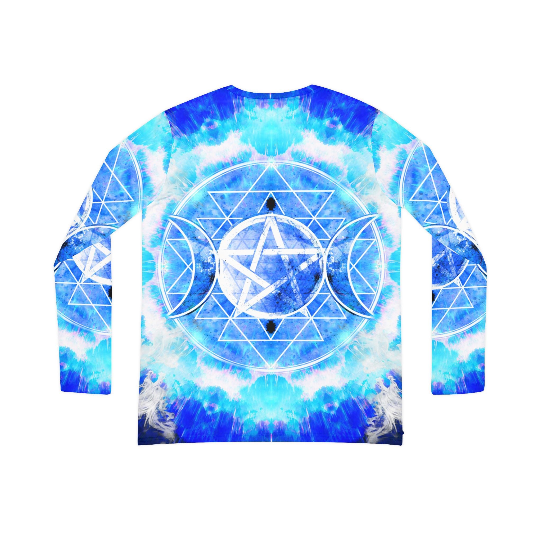 Amen Jin's Blue Sun Triple Goddess Meditations Women's Long Sleeve V-neck