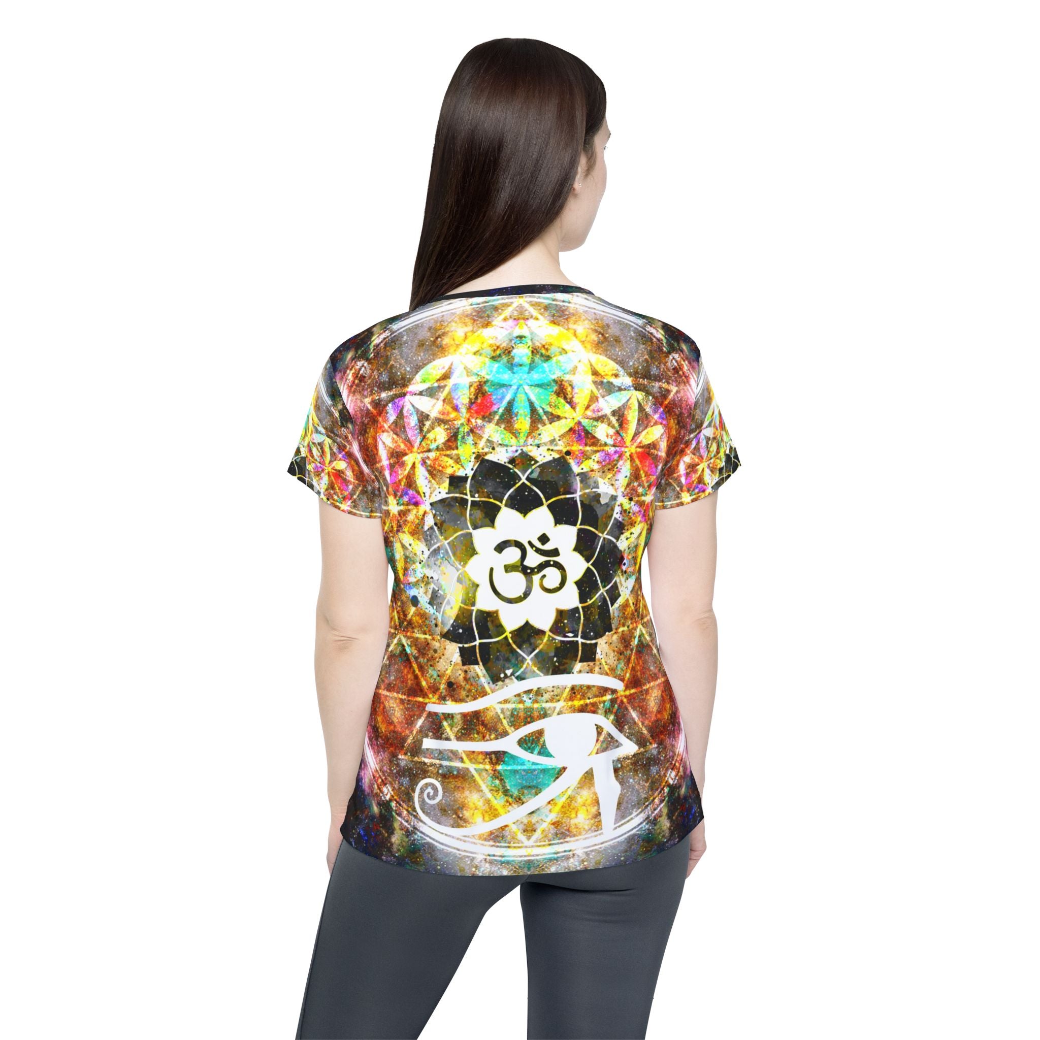 Amen Jin's Desire to Breathe Again Fairy Om Meditations Women's Sports Jersey